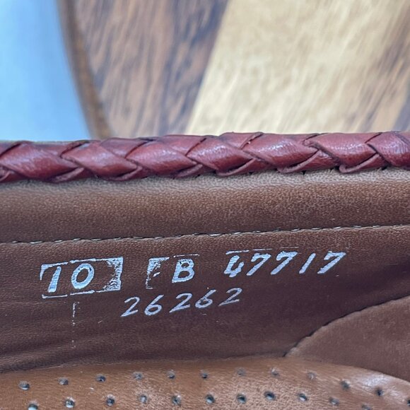 Allen Edmonds Maxfield Mens 10 B Brown Leather Tassel Slip On Dress Loafers - Picture 13 of 14